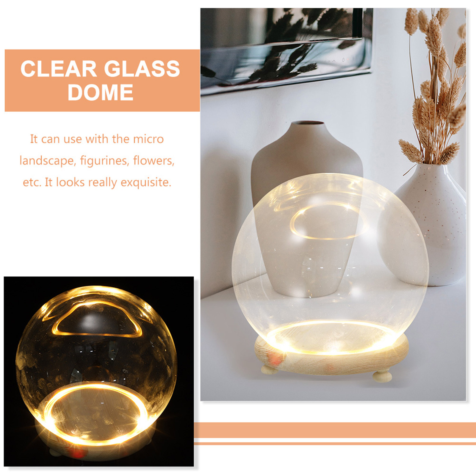 Clear Glass Dome Display Cover – Plastic Dome Clear Bewertung und Preis