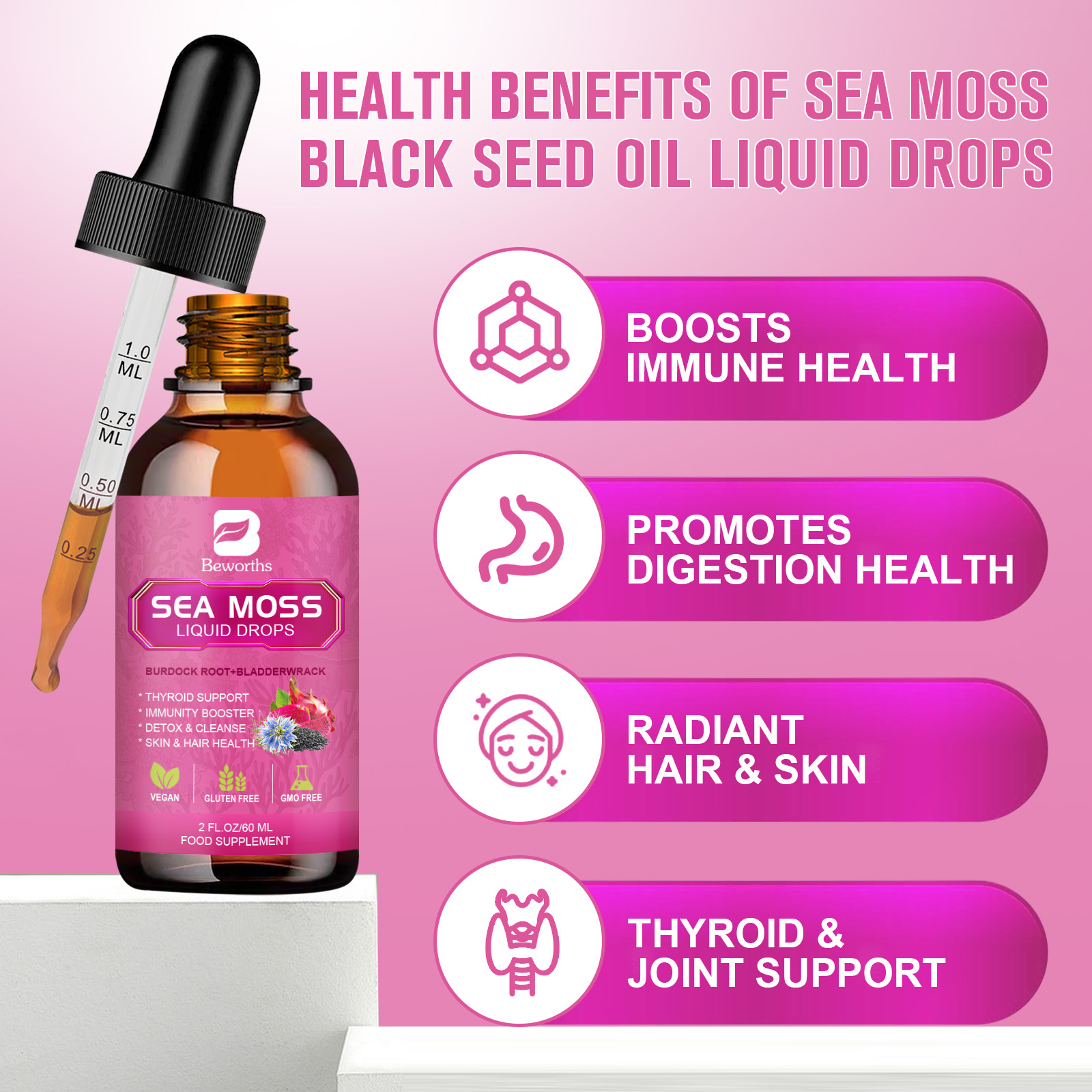 BEWORTHS 3000MG Seamoss Liquid – Root Stimulator Liquid Bewertung und Preis