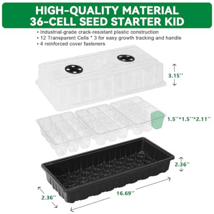 Seed Starter Tray with Grow Li – Humidity Dome Kit Bewertung und Preis
