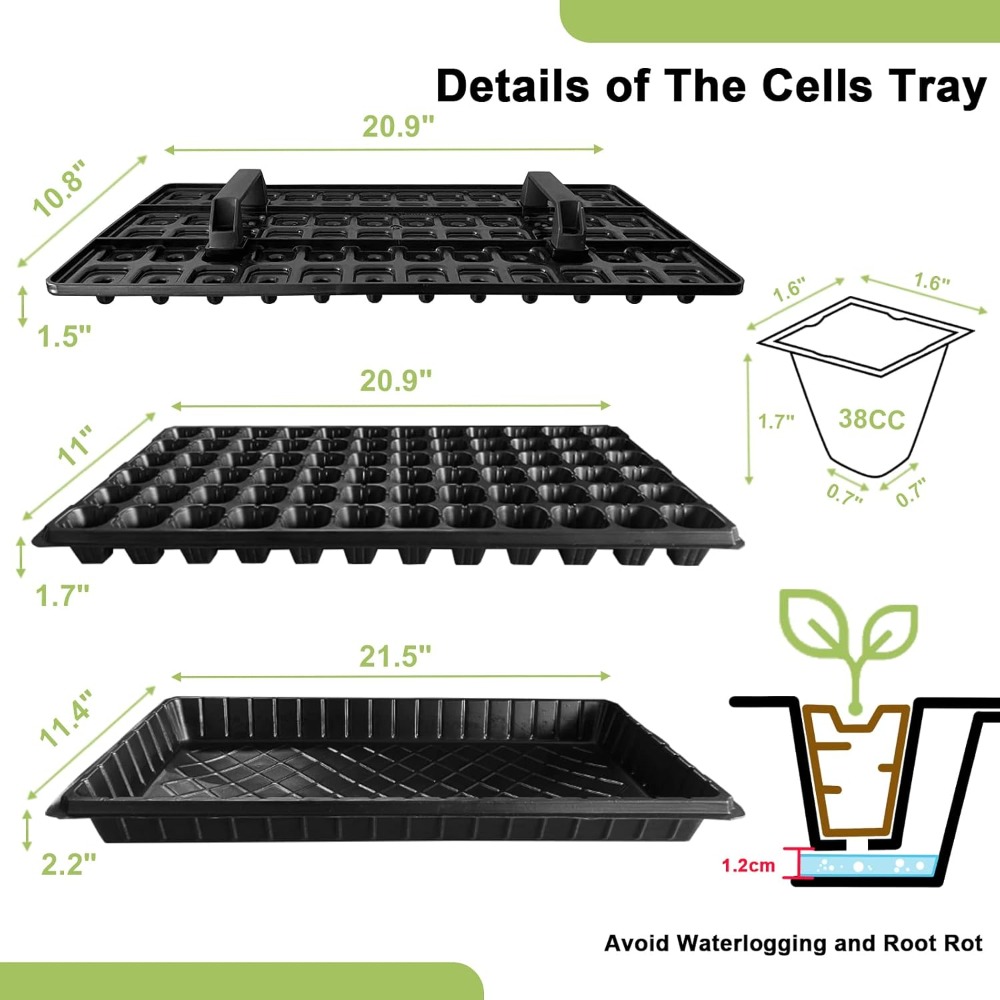 72 Cell Seed Starter Trays wit – Propagation Tray 72 Bewertung und Preis