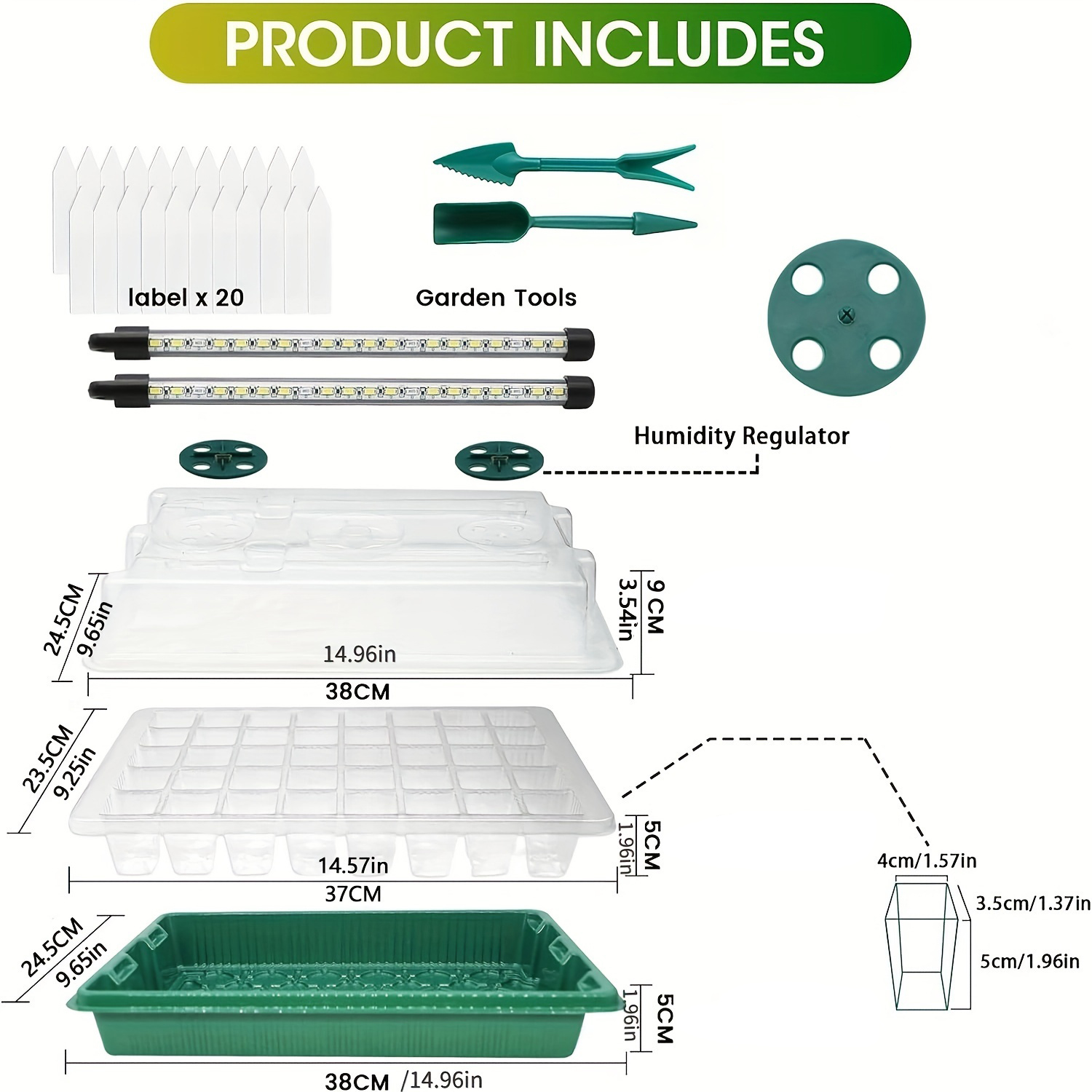 4-Pack Seed Starter Tray Kit 1 – Humidity Dome Kit Bewertung und Preis