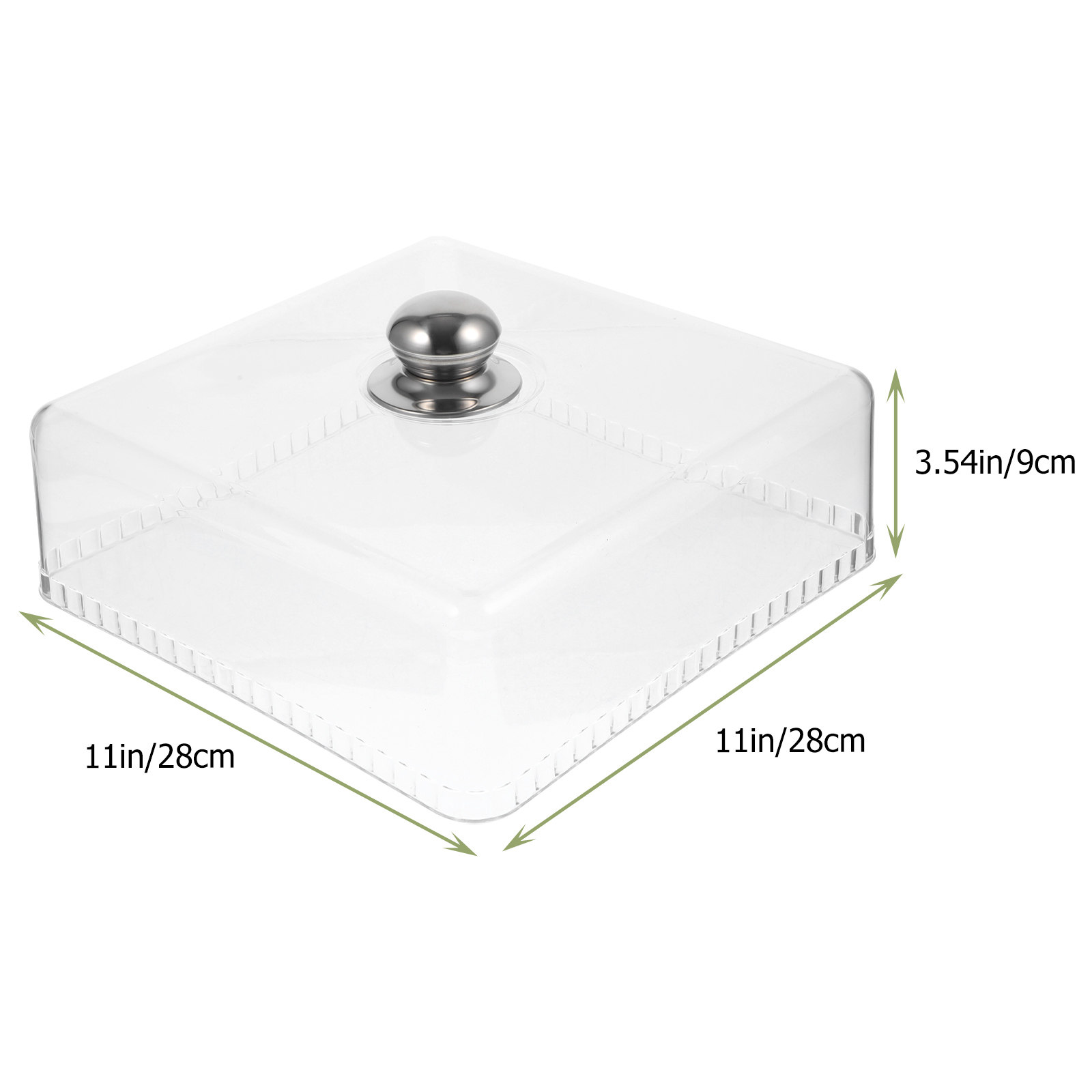 Square Glass Cake Dome Buffet  – Plastic Dome Clear Bewertung und Preis