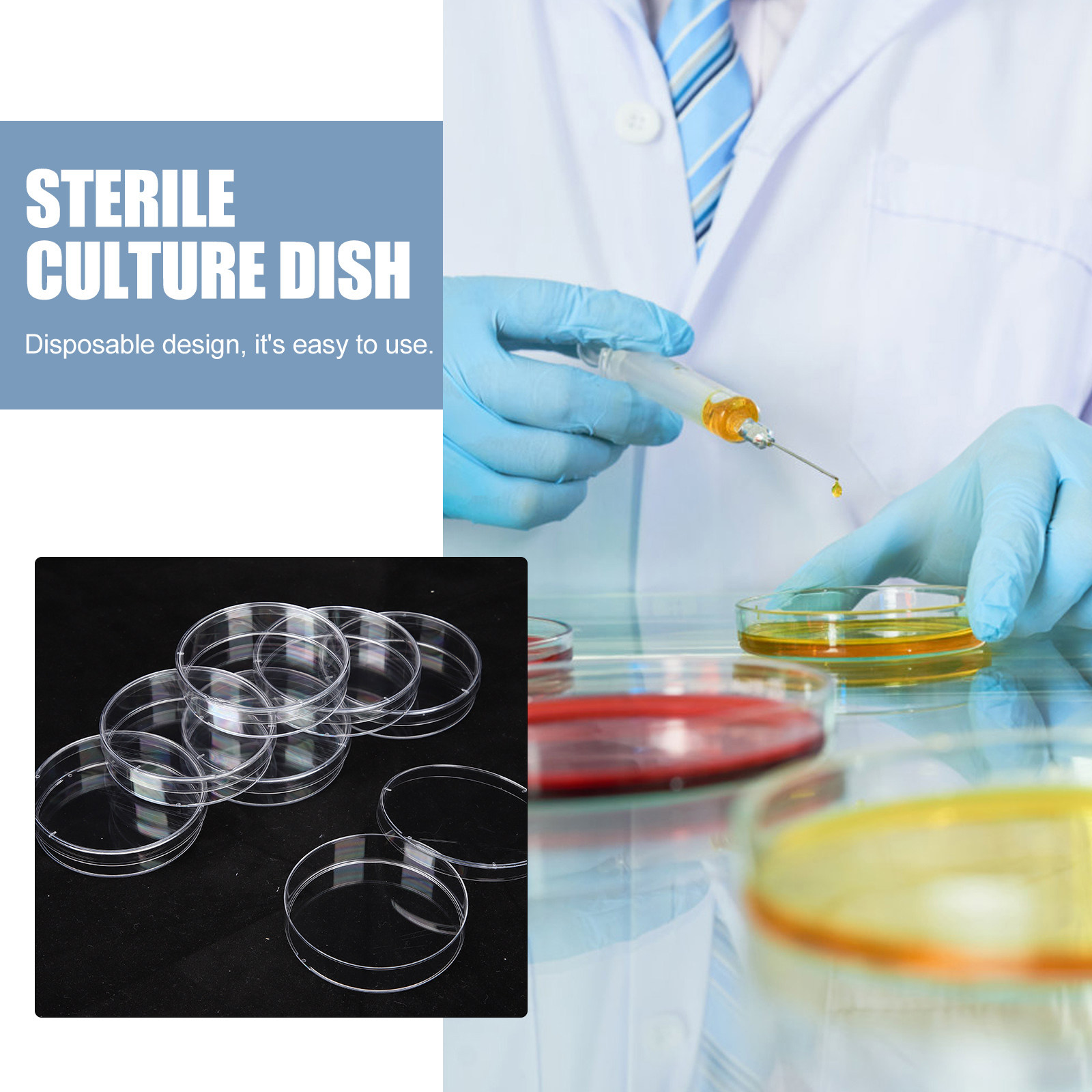30Pcs Petri Dishes Plastic Cle – Agar Tissue Culture Bewertung und Preis